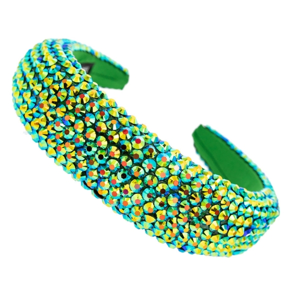 Green AB Rhinestone Headband - Picture 1 of 1